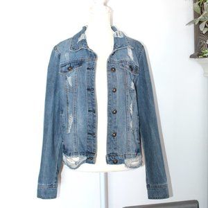 HWY Jeans Highway Super-Distressed Jean Jacket